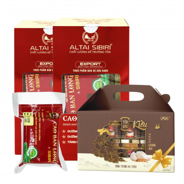 Combo 2 hộp Cao Ban Long Sibiri 100g - Tặng ngay 1 hộp Yến Kiều chưng Đông Trùng Hạ Thảo (hộp 6 hũ)